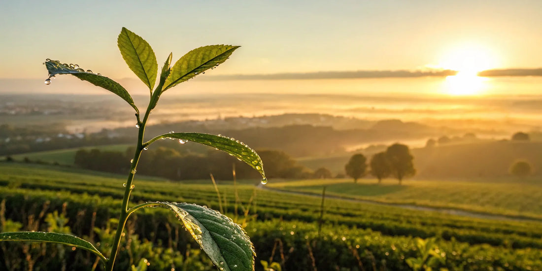 A young plant growing in the sun, representing cellular health from the best NAD+ supplements.