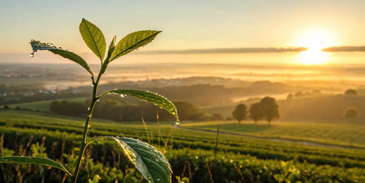 A young plant growing in the sun, representing cellular health from the best NAD+ supplements.