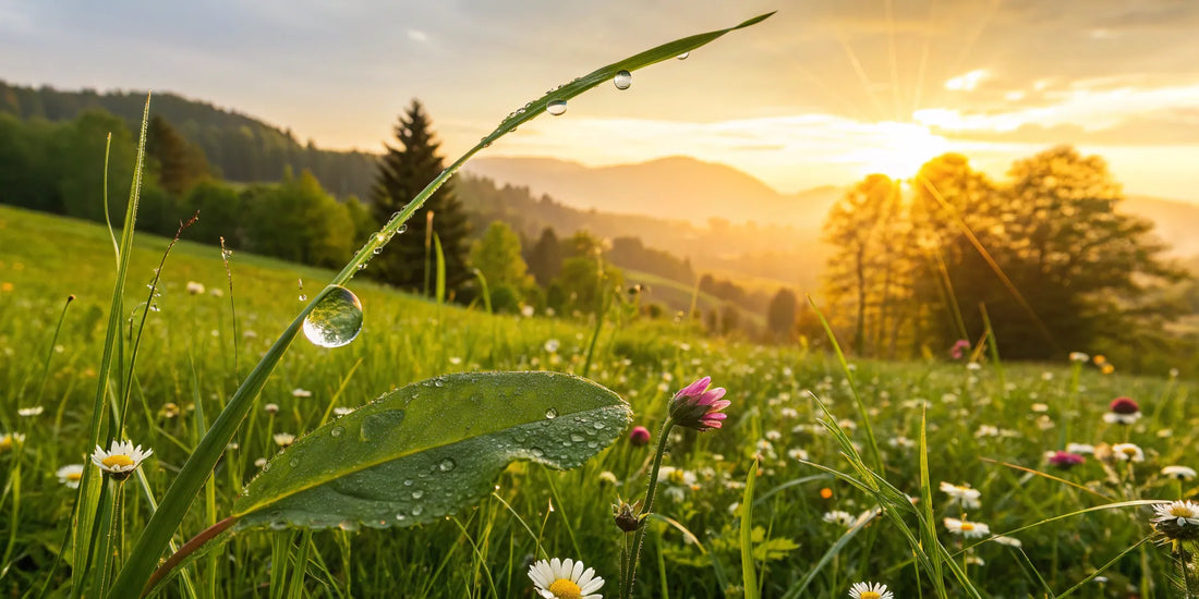 A sunlit field of wildflowers showing the effects of the best supplements for cellular repair.