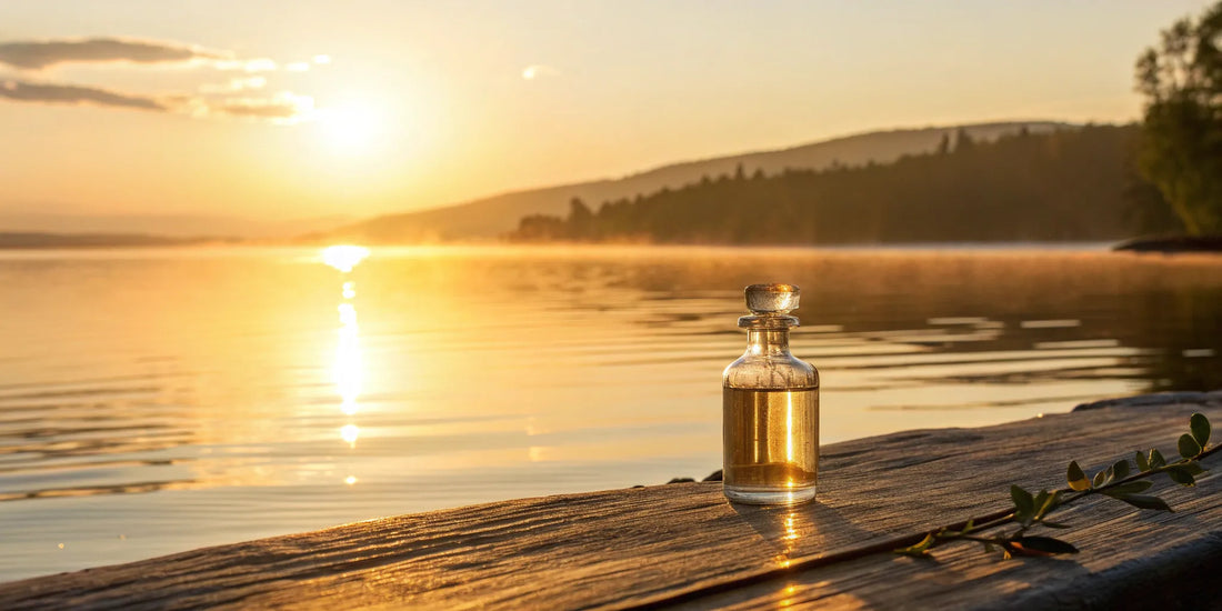 A bottle of the best liposomal NMN supplement on a wooden surface.