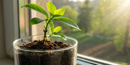 A young plant growing, powered by the best supplements for cell regeneration.